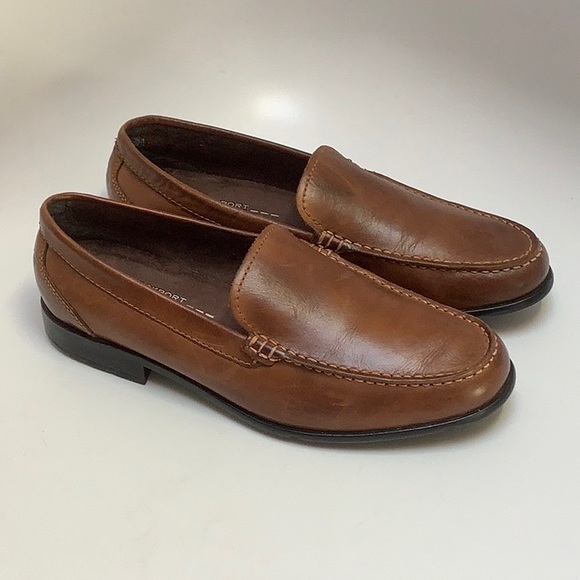 Rockport Walkability Men's Classic Brown Loafers Size 10 With ADIPRENE by Adidas - Picture 16 of 16